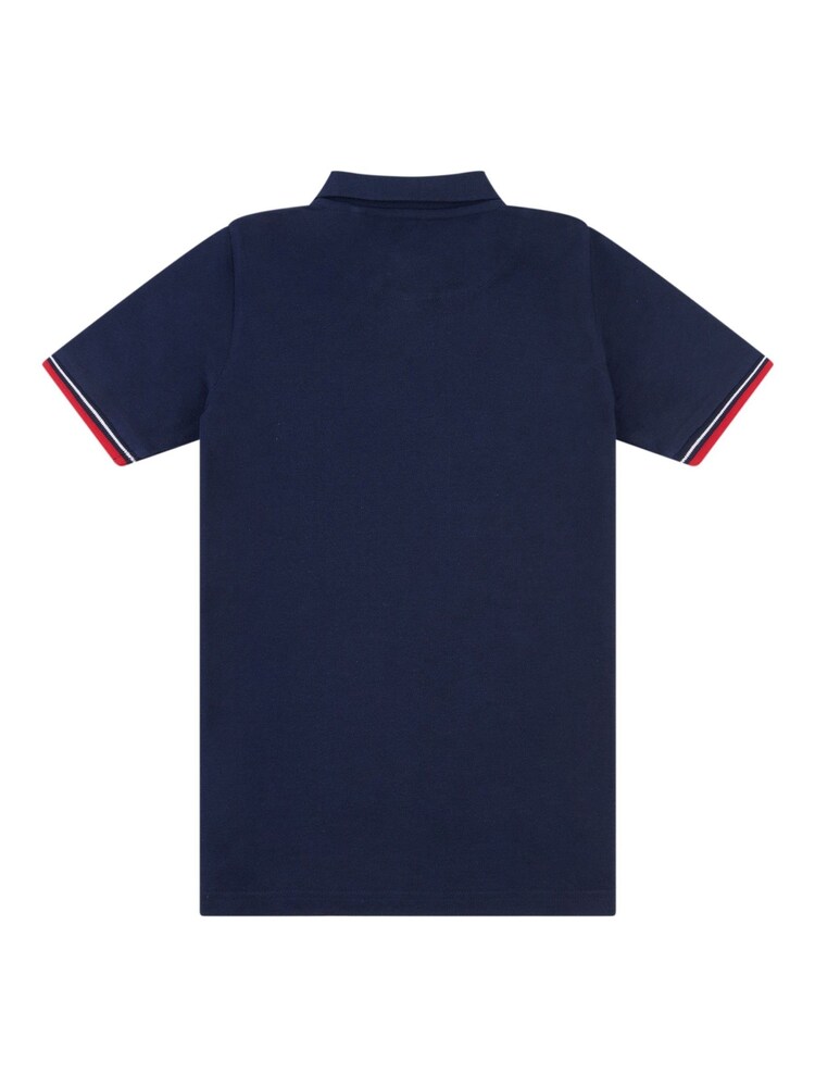 Ben Sherman Blue Boys Script Tipped Polo Shirt - Image 2 of 3