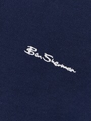 Ben Sherman Blue Boys Script Tipped Polo Shirt - Image 3 of 3