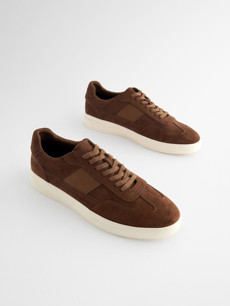 Tan Brown Smart Trainers - Image 2 of 6