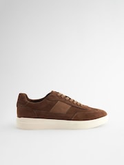 Tan Brown Smart Trainers - Image 3 of 6