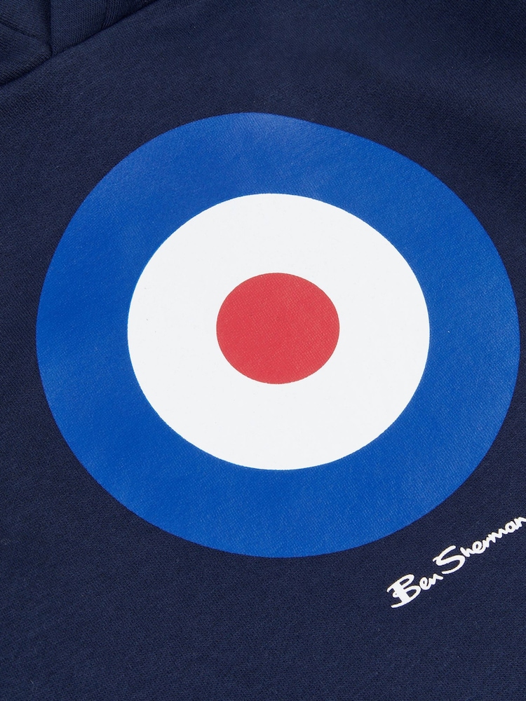 Ben Sherman Blue Boys Target Hoodie - Image 3 of 3