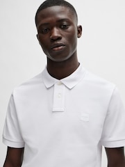 BOSS White Passenger Box Logo Polo Shirt - Image 4 of 5