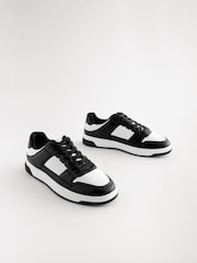 Black/White EDIT Court Trainers - Image 2 of 6