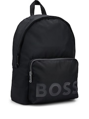 BOSS Black Backpack With Tonal Logo Detail - Image 4 of 6