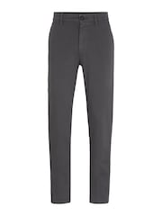 BOSS Grey Tapered Fit Stretch Cotton Chino Trousers - Image 6 of 6