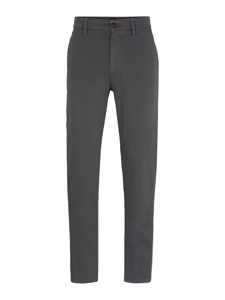 BOSS Grey Tapered Fit Stretch Cotton Chino Trousers - Image 6 of 6