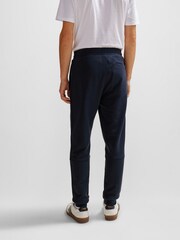 BOSS Navy Blue Logo Patch 100% Cotton Terry Joggers - Image 2 of 6