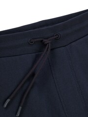 BOSS Navy Blue Logo Patch 100% Cotton Terry Joggers - Image 6 of 6