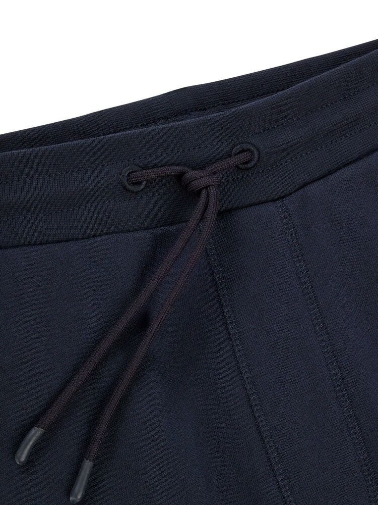 BOSS Navy Blue Logo Patch 100% Cotton Terry Joggers - Image 6 of 6
