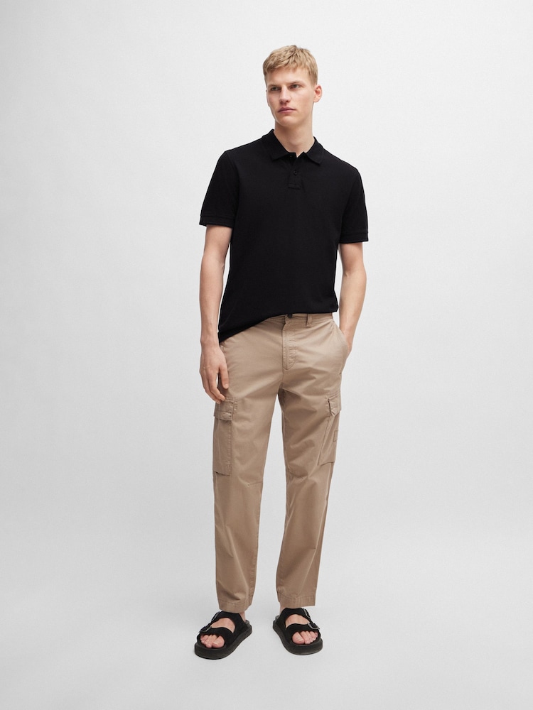BOSS Black 100% Cotton Pique Polo Shirt - Image 2 of 5