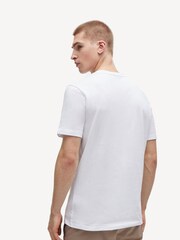 BOSS White Relaxed Fit Tales Box Logo 100% Cotton T-Shirt - Image 2 of 8