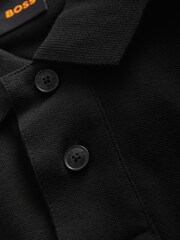 Schwarz - Boss Passerby Langarm-Poloshirt - Bild 7 von 8