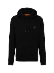 BOSS Black Logo Patch Terry 100% Cotton Hoodie - Image 8 of 8