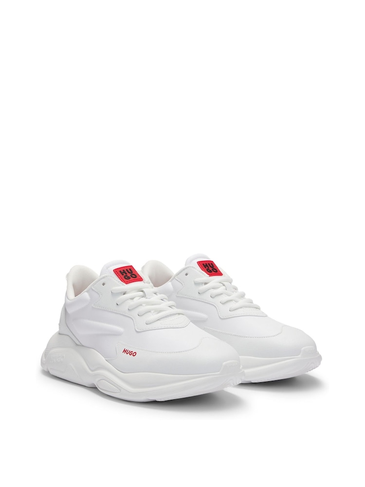 HUGO White Chunky Sporty Trainers - Image 2 of 5