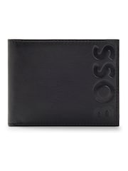 BOSS Black Embossed Logo Wallet in Grained Leather - Image 1 of 4