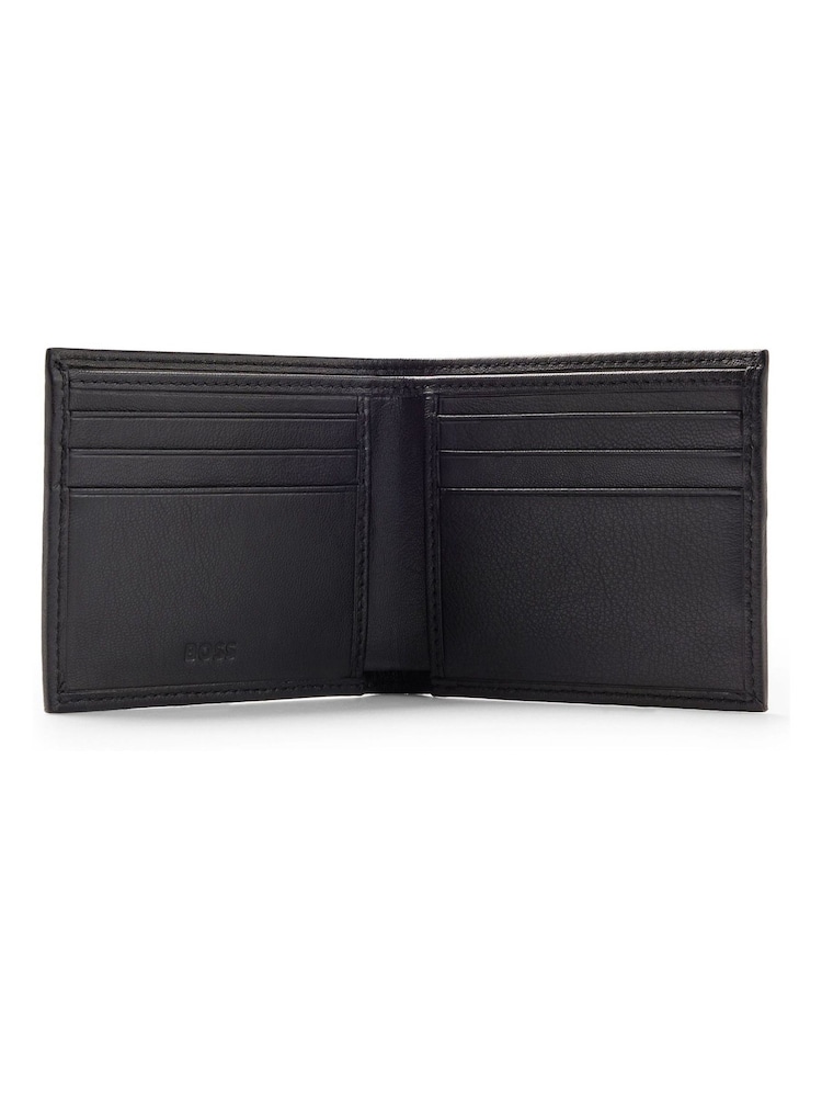 BOSS Black Embossed Logo Wallet in Grained Leather - Image 4 of 4