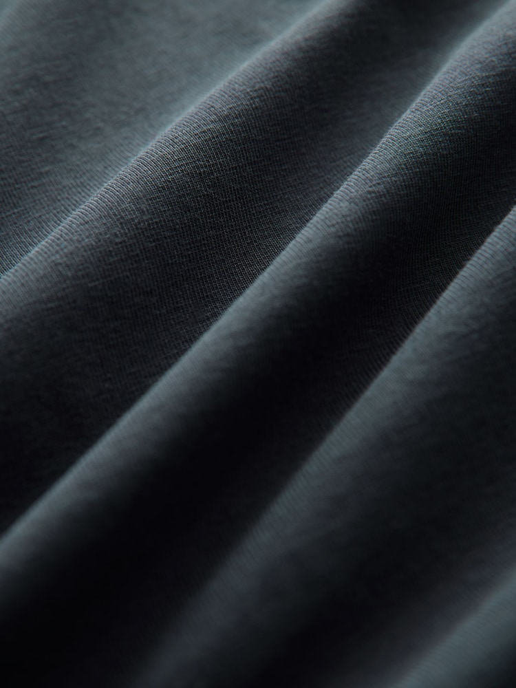 Marine - BOSS T-Shirt aus Baumwollstretch mit Kontrastlogo - Bild 8 von 8