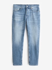 BOSS Light Blue Regular Fit Taper Comfort Stretch Denim Jeans - Image 5 of 5