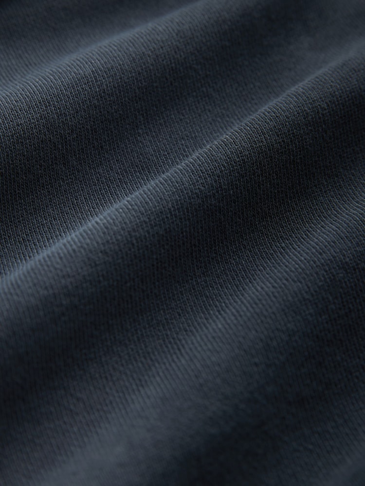 BOSS Dark Blue Logo Patch Terry 100% Cotton Hoodie - Image 8 of 8