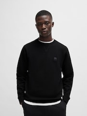 Negro - Sudadera holgada 100% algodón de BOSS - Imagen 1 de 8