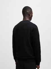 Negro - Sudadera holgada 100% algodón de BOSS - Imagen 2 de 8