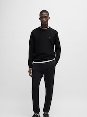 Negro - Sudadera holgada 100% algodón de BOSS - Imagen 4 de 8