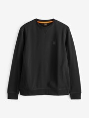 Negro - Sudadera holgada 100% algodón de BOSS - Imagen 5 de 8