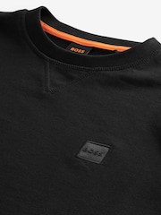 Negro - Sudadera holgada 100% algodón de BOSS - Imagen 6 de 8