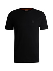 Schwarz - BOSS Relaxed Fit T-Shirt mit Tales-Box-Logo aus 100% Baumwolle - Bild 5 von 8