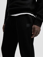 BOSS Black Logo Patch 100% Cotton Terry Joggers - Image 4 of 6