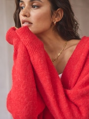 Red Knitted Cardigan - Image 6 of 10