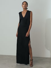 Reiss Lucia Corset Detail Jersey платье макси - Изображение 1 из 6