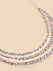 White Stuff Silver Tone Mia Crescent Necklace - Image 2 of 2