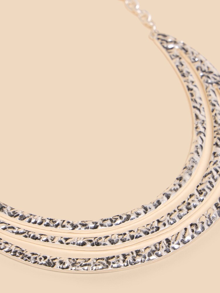 White Stuff Silver Tone Mia Crescent Necklace - Image 2 of 2 White Stuff Silver Tone Mia Crescent Necklace - Image 2 of 2