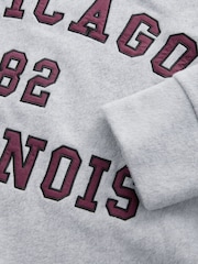 Grey Chicago Half Zip Fleece Top - Image 9 of 10