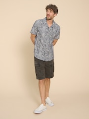 White Stuff Blue Waves Printed Shirt - Image 3 of 7