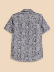White Stuff Blue Waves Printed Shirt - Image 6 of 7