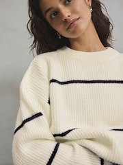Monochrome Stripe Knit Jumper - Image 6 of 9