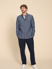White Stuff Blue Swordfish Printed Shirt - Image 3 of 4