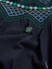 White Stuff Blue Tilly Smock Top - Image 7 of 7