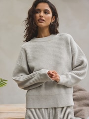 Grey Knit Jumper - Image 1 of 6