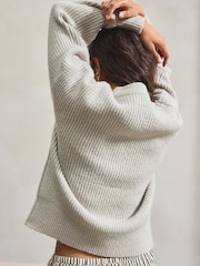 Grey Knit Jumper - Image 4 of 6