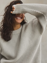 Grey Knit Jumper - Image 5 of 6