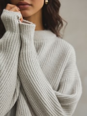 Grey Knit Jumper - Image 6 of 6