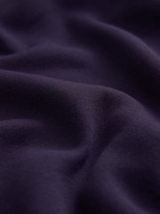 Lila - Vanlig passform Rich Jersey Fabric Huvtröja - Bild 7 av 8