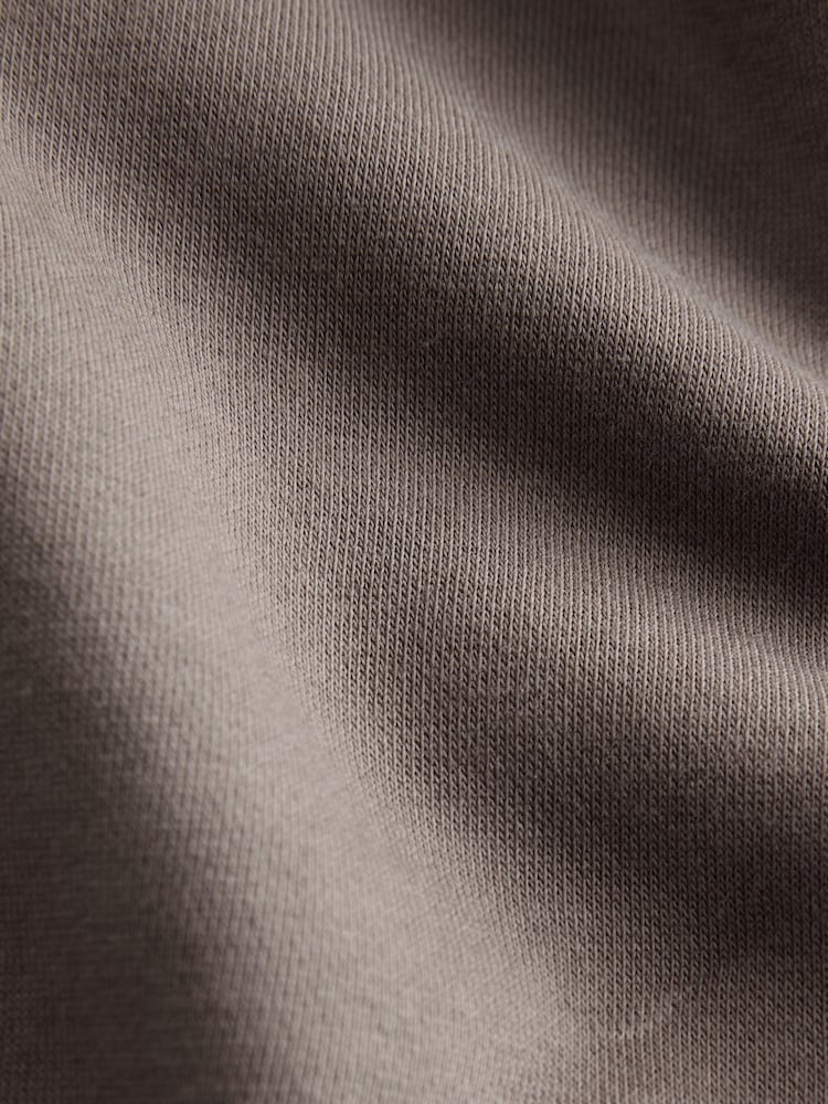 Neutral Zip Through Cotton Rich Jersey Bomber Jacket - Image 9 of 9