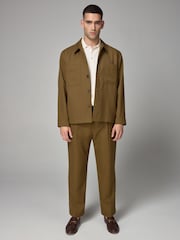 Olive Green EDIT Wool Shacket - Image 2 of 13