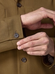 Olive Green EDIT Wool Shacket - Image 5 of 13