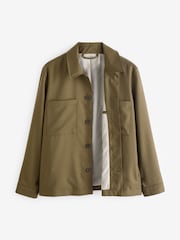 Olive Green EDIT Wool Shacket - Image 9 of 13