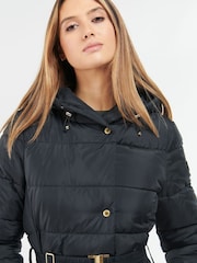 Barbour® International Trackline Longline Puffer Black Jacket - Image 5 of 7